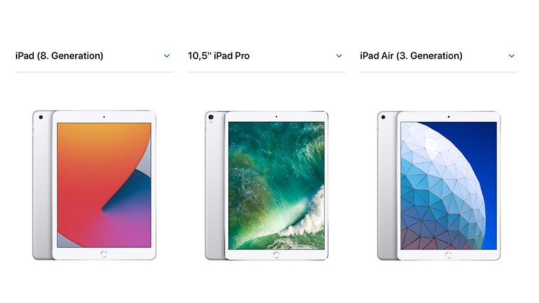 iPad iPad Pro iPad Air Vergleich Apple