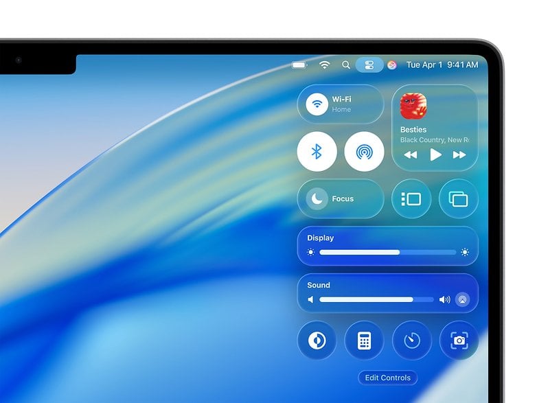 The new Control Center in macOS Tahoe. The new Control Center in macOS Tahoe.