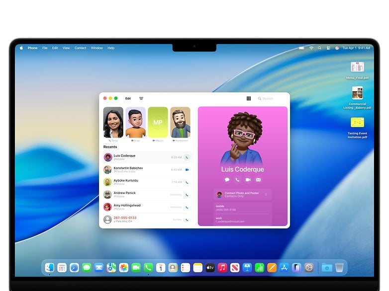 The phone app is now also available on the Mac. The phone app is now also available on the Mac.