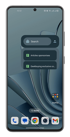 Captures d'écran raccourcis Android