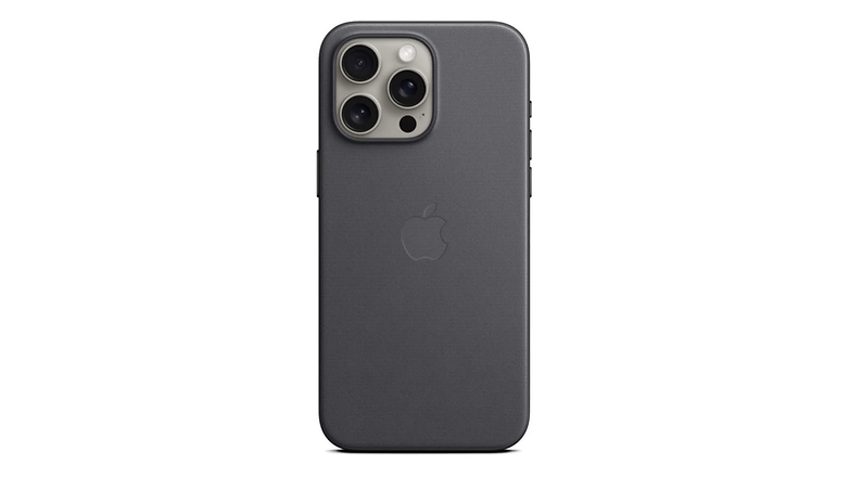 FineWoven-Hülle fürs iPhone 15 in Grau