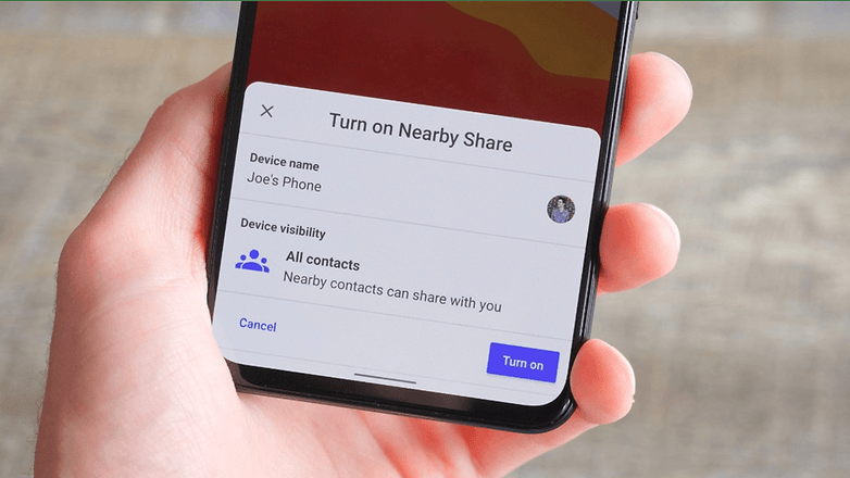 Nearby Share auf einem Android-Smartphone
