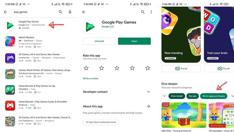 Where is the top new free games on play store? - Android