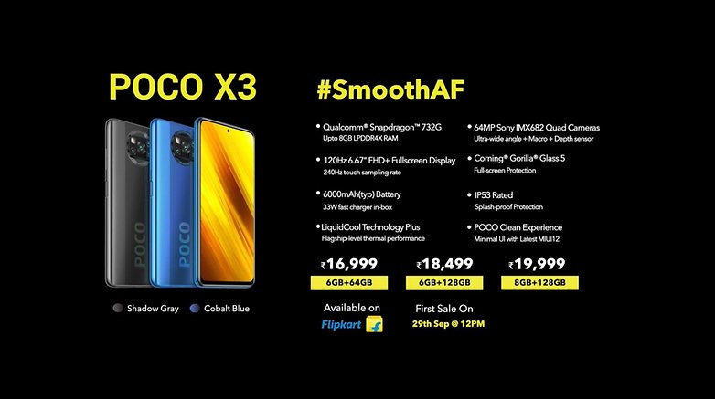 POCO X3 India Price