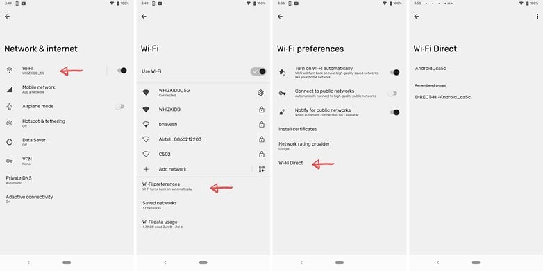 WiFi Direct Android 12