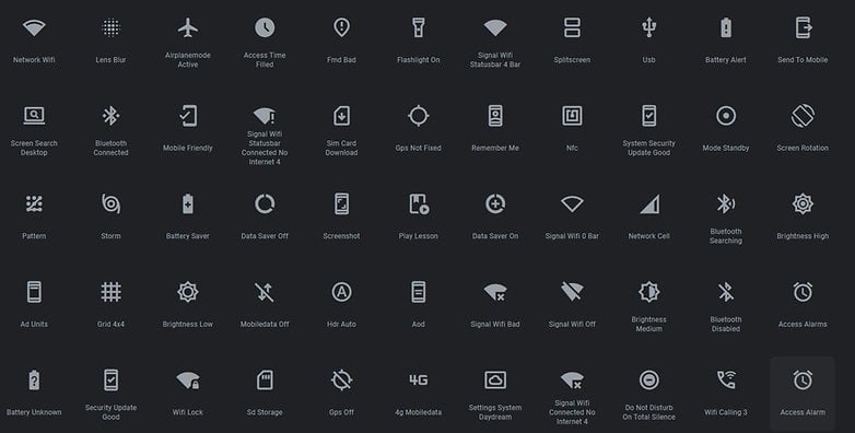 értesítési ikonok Android 11