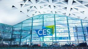 CES-Logo auf der Convention-Halle