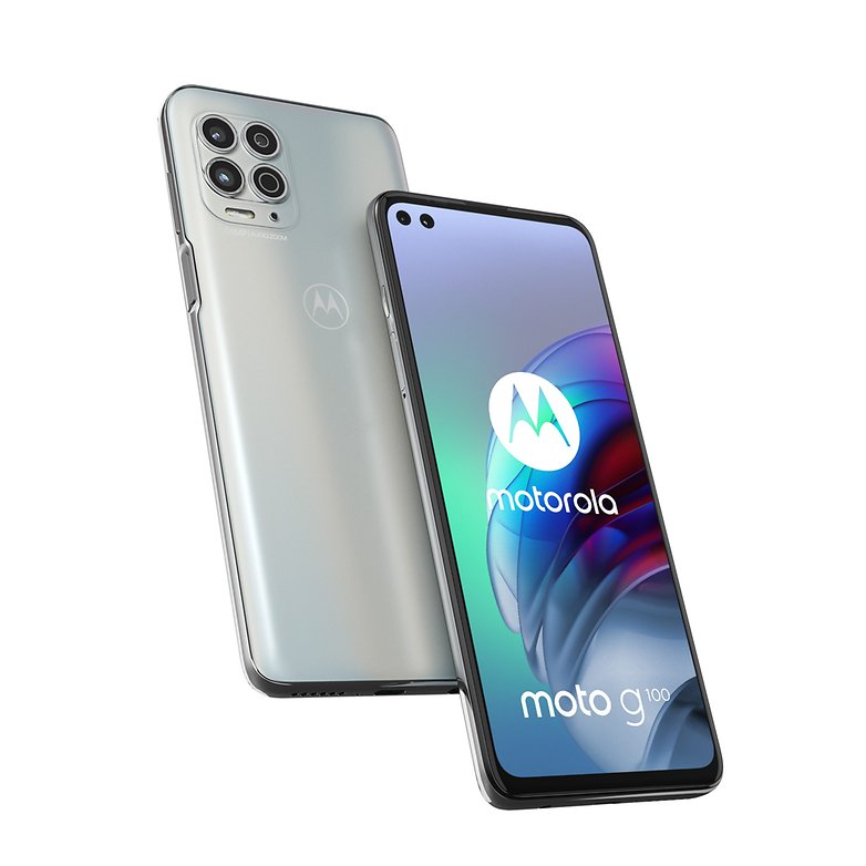 Motorola moto g100 Weiss 11