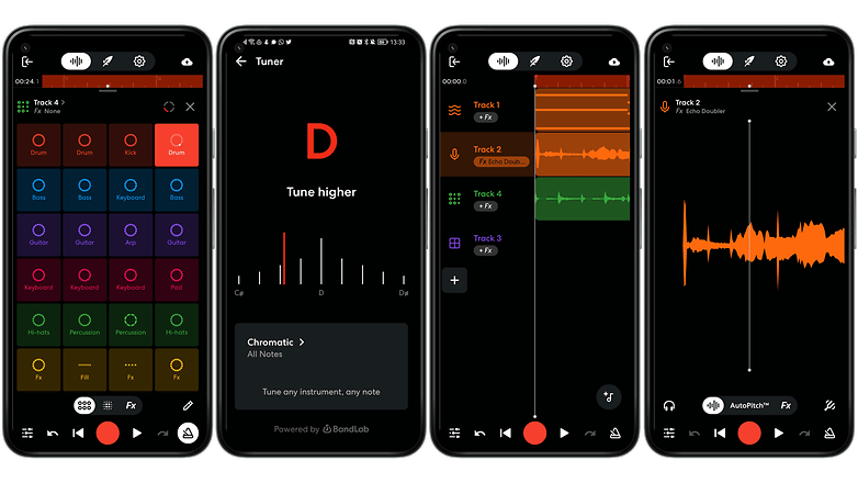 Screenshots der App BandLab
