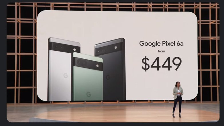 Google Pixel 6a prix en dollars