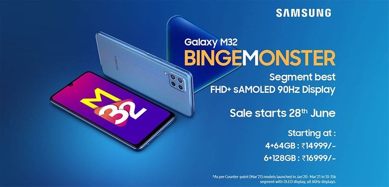 Samsung Galaxy M32 Bingemonster