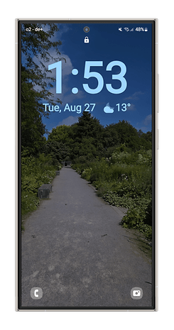 One UI 6 screenshot: Set up real-time weather wallpapers