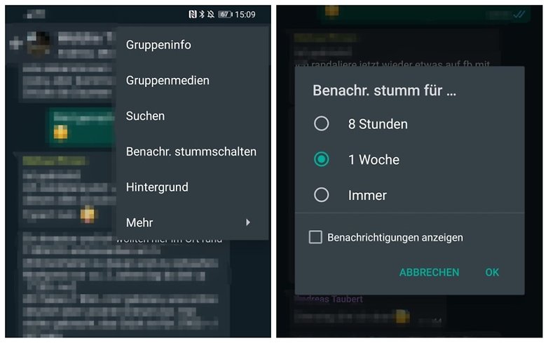 WhatsApp Stummschalten