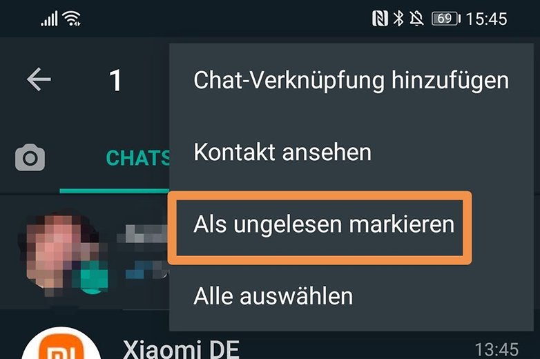WhatsApp ungelesen