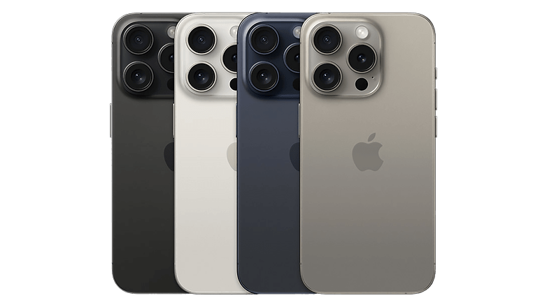 Das iPhone 15 Pro in allen vier Farben