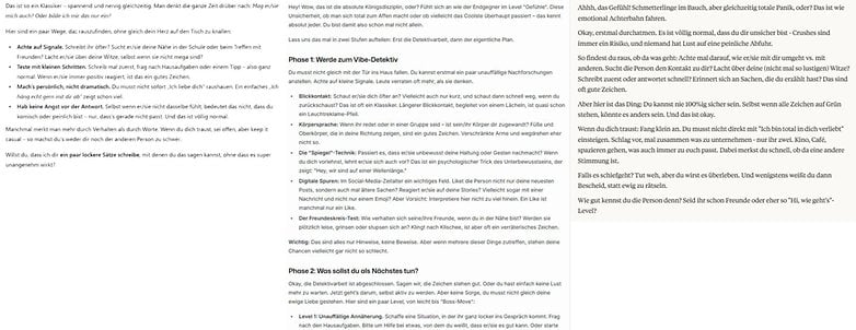Text, der Strategien zur Überwindung sozialer Ängste in verschiedenen Szenarien diskutiert.