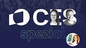 Podcast-Grafik mit zwei Moderatoren und dem Text 'OCES spezial' sowie einem runden Logo.