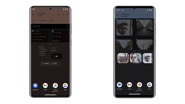 Android 14 Megosztás menü