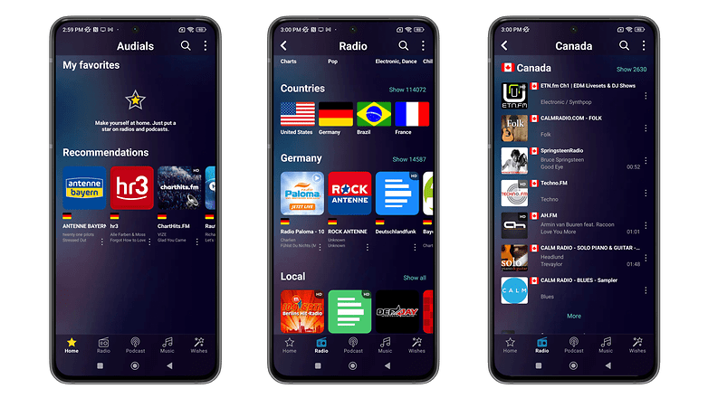 Music download apps - Audials screenshots