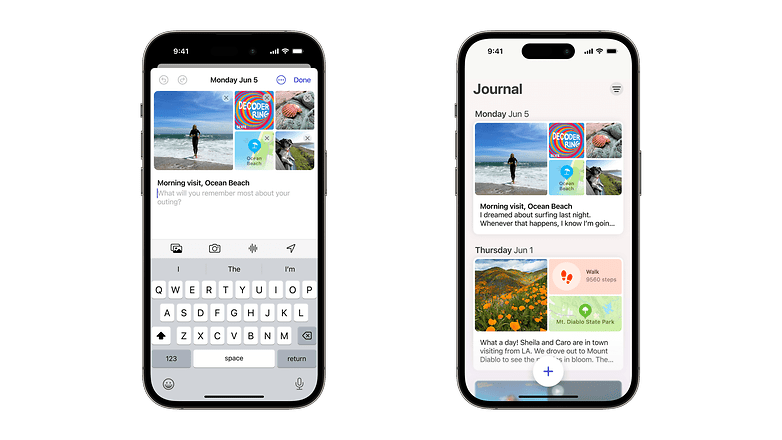 iOS 17: Journal