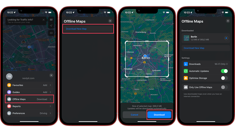 iOS 17: Offline maps