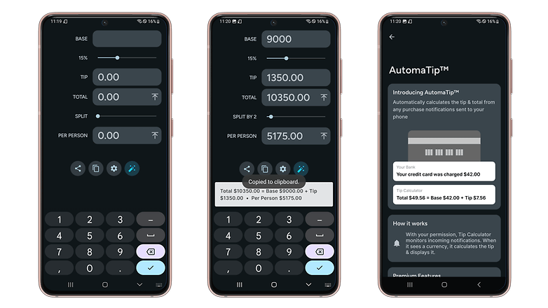 Screenshots von Tip Calculator