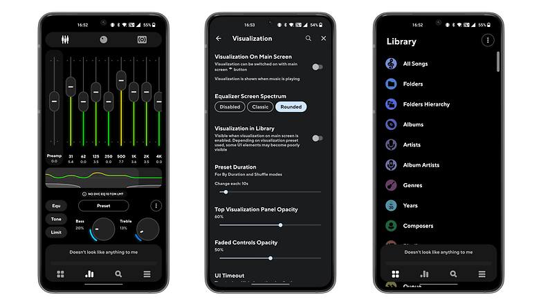 Στιγμιότυπα οθόνης PowerAmp για τις κορυφαίες 5 εφαρμογές της εβδομάδας του nextpit