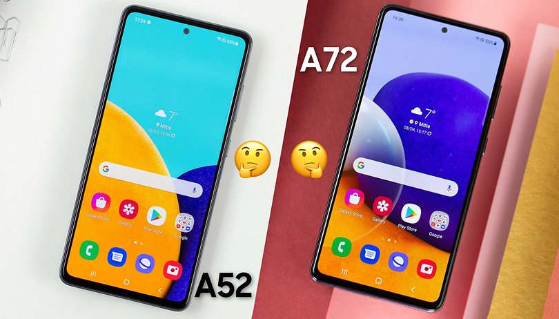Galaxy A52 vs A72