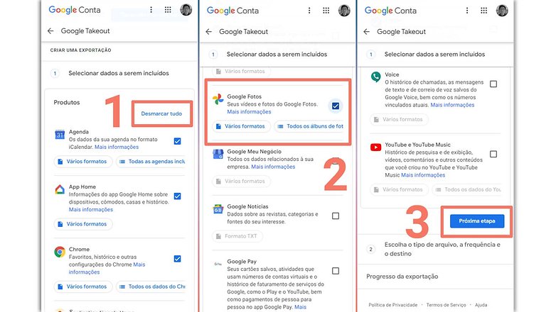 Google Takeout BR 1