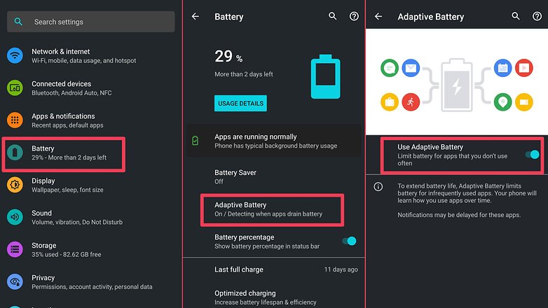 NextPit adaptive battery