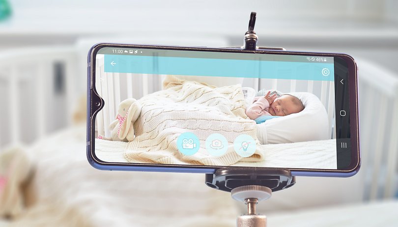 Use two phones cheap as baby monitor