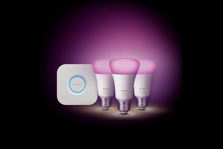 Starter kits include the Hue Bridge and lamps to start your smart lighting setup Philips Hue Starter Kit