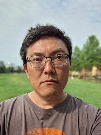 Samsung Galaxy A54 review sample: Selfie with portrait mode