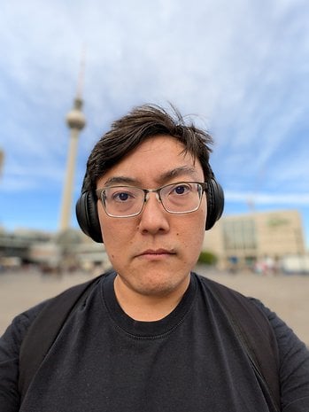 Google Pixel 9 Pro: Selfie ultra-grand angle - Mode portrait