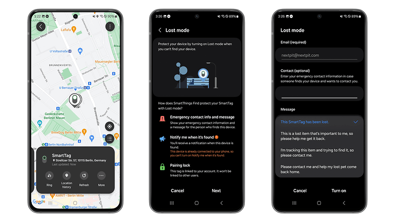Screenshots from the SmartThings app Screenshots from the SmartThings app