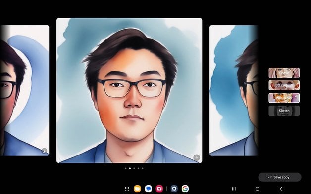 Samsung Galaxy Tab S10+: Portrait Studio.