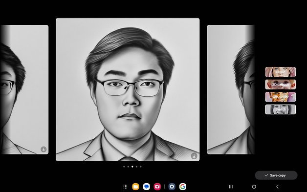 Samsung Galaxy Tab S10+: Portrait Studio.