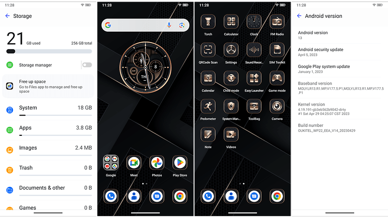 Oukitel WP22 Software Screenshots