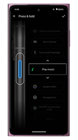 HMD-Skyline-Screenshot aus dem Menü Custom Button