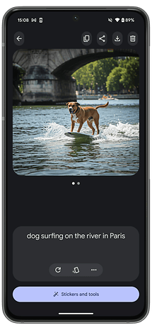 capture d’écran de l’application Google Pixel 9 Pro Pixel Studio