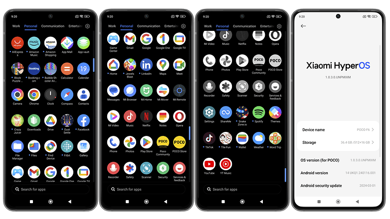 Poco F6 Screenshots zeigen HyperOS
