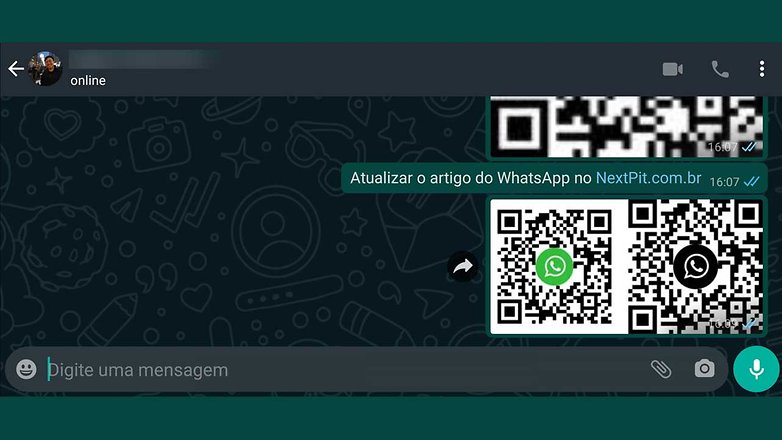 WhatsApp messagens no contato bonus