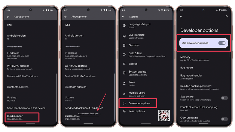 How to get developer options on your Android phone