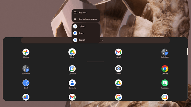 Android desktop mode screenshots
