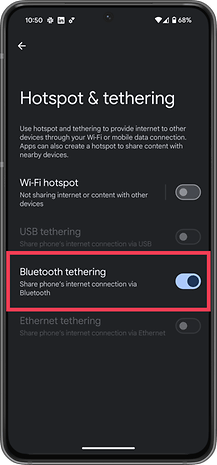 Screenshots, die zeigen, wie Ihr einen Wi-Fi-Hotspot unter Android aktiviert.