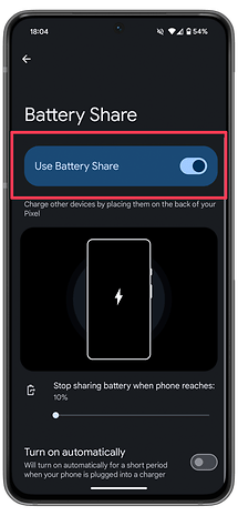 Comment activer le partage de batterie sur un Google Pixel