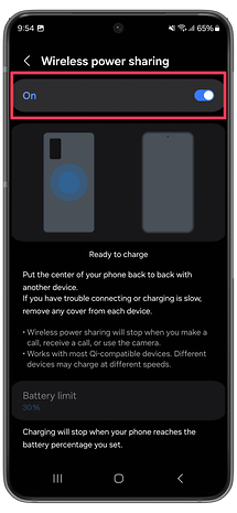 Comment activer le partage de batterie sur un Samsung Galaxy