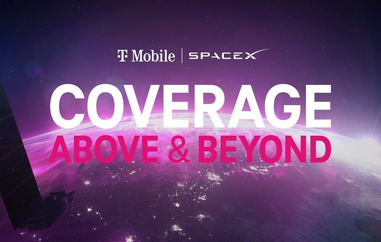 Imej promosi untuk sambungan satelit SpaceX dan T-Mobile