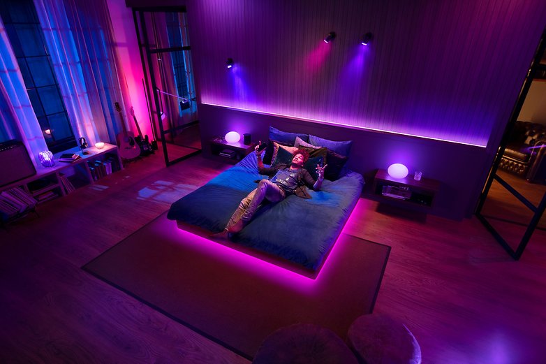 Hue can even integrate with Spotify for dramatic effects Philips Hue Music