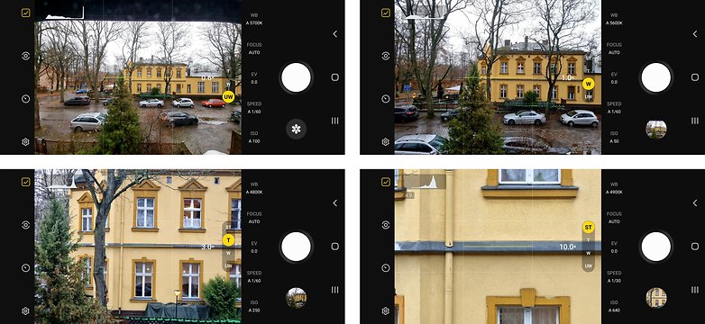 Expert RAW camera app interface